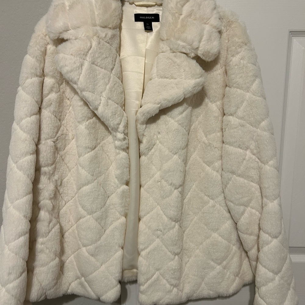 Halogen Women's faux fur Jacket